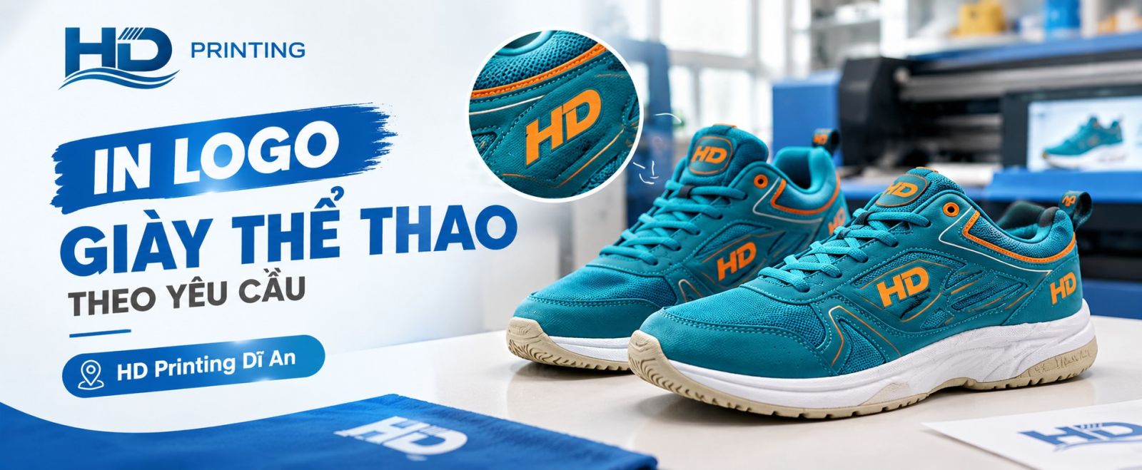 In Logo Giày Thể Thao Theo Yêu Cầu