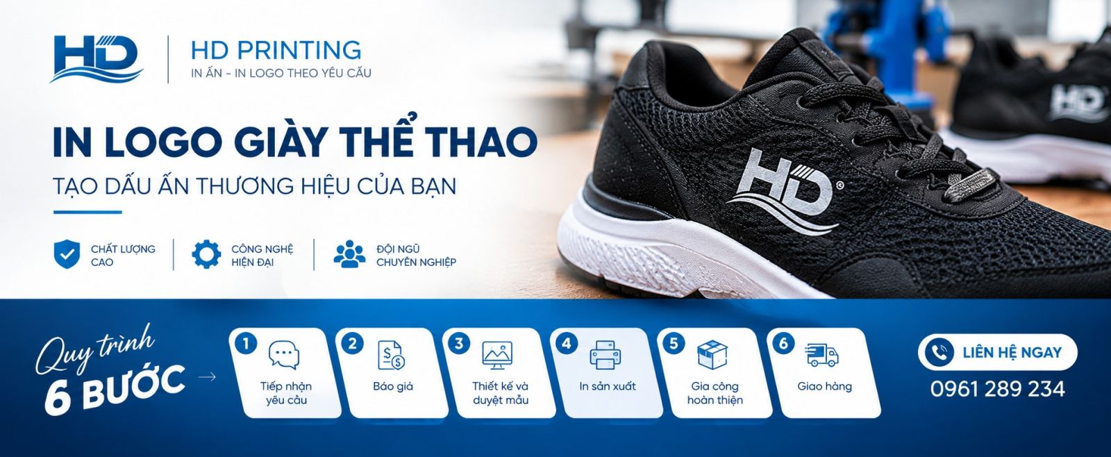 Quy trình 6 bước tại HD Printing