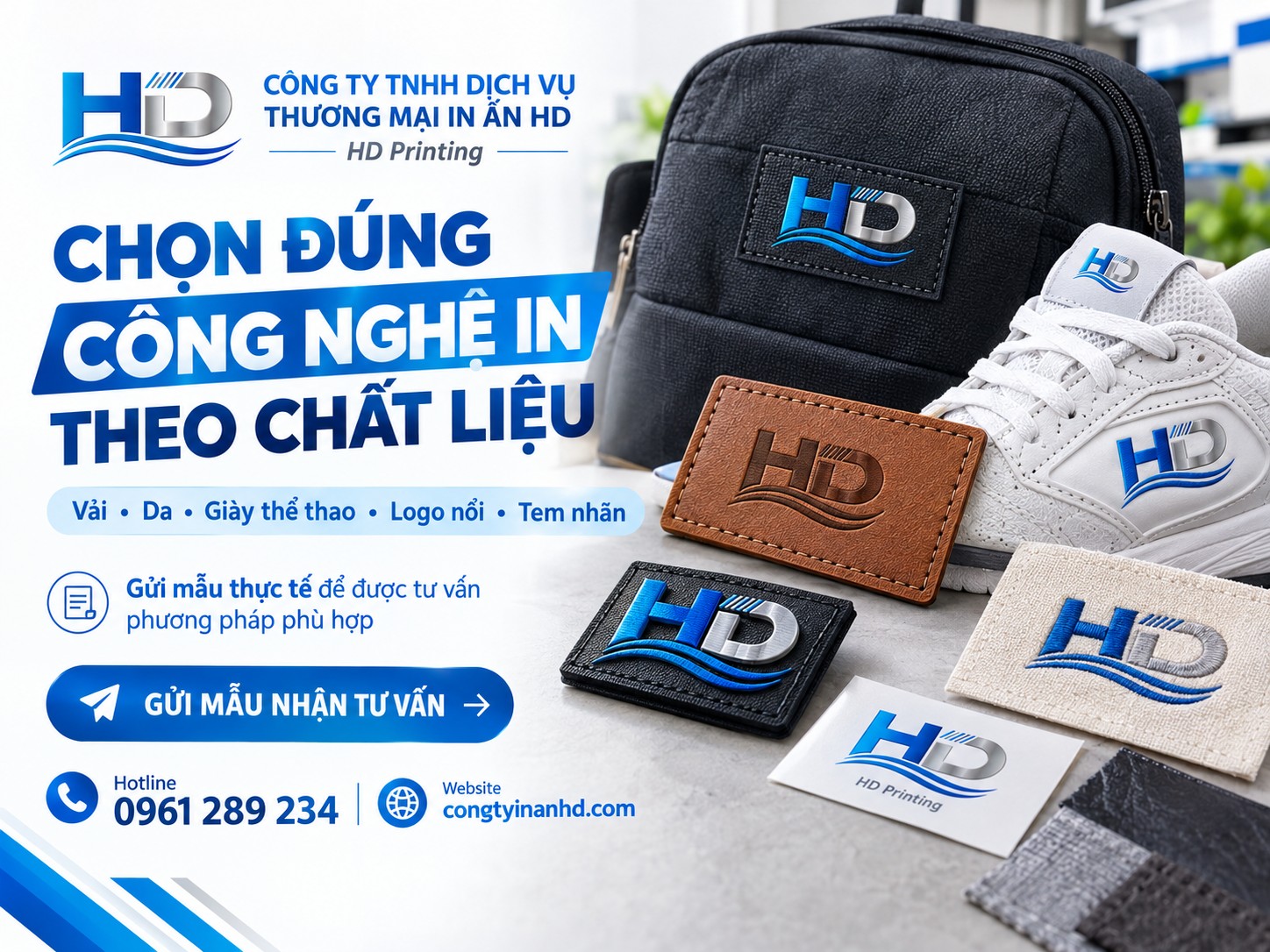 Chọn phương pháp in theo chất liệu